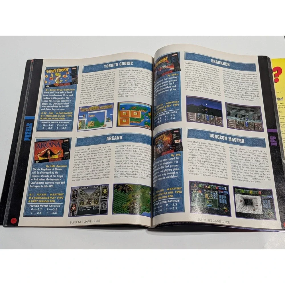 1991 Official Nintendo Player's Guide NES Games‎ Review Guide Ships Fast